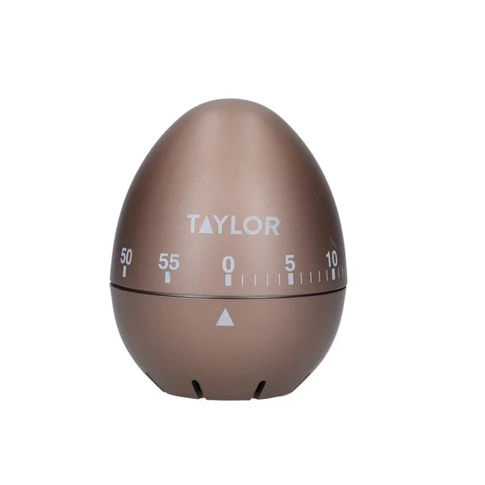 OUTLET Taylor Temporizador de Cocina, Diseño con Forma de Huevo, Cocina Tradicional y Repostería, Alarma Giratoria de Cuenta Atrás, 60 Minutos, Oro Rosa