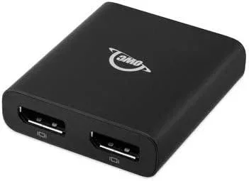 OWC Thunderbolt Dual DisplayPort Adapter Adaptador gráfico USB 7680 x 4320 Pixeles Negro