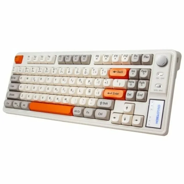 Owlotech Teclado Naranja QWERTY Español – Marca EAN: 8435674730564