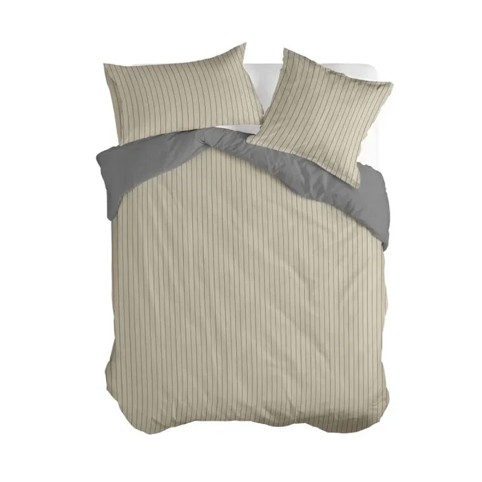 Oxford Funda nórdica Beige Beige, 220×220 cm (Cama 135/140), 100% Algodón, Calidad de