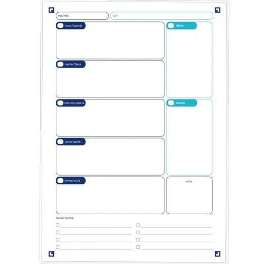 Oxford recambio planner semanal para ebinder a4 30h