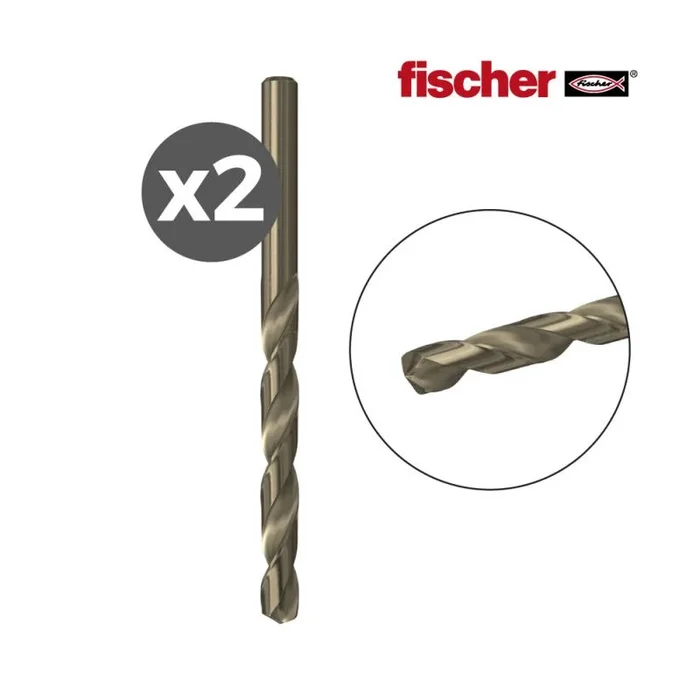 Pack 2 brocas para metal hss-co 3,0×33/61 / 2k 530495 fischer