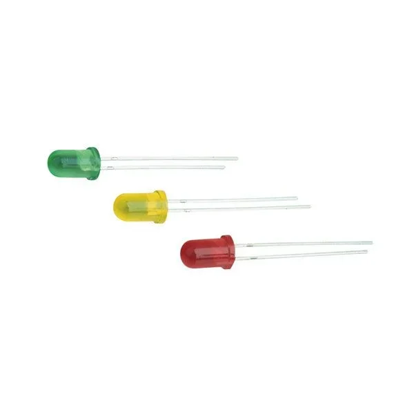 Pack de 100 uds LED 5 mm de color rojo Electro Dh 12.675/5/R/N 8430552021758