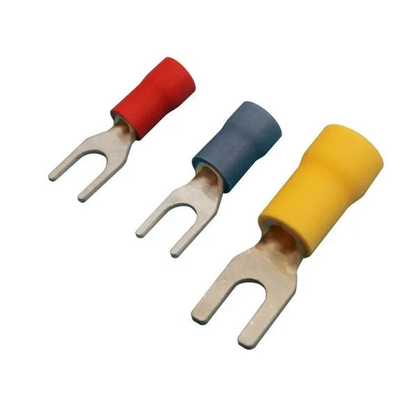 Pack de 100 uds Terminales Fastom horquilla 5.3 mm. para cables de 1.5 a 2.5 mm² Electro DH Color Funda Azul 10.925/5.3/Z 8430552143641