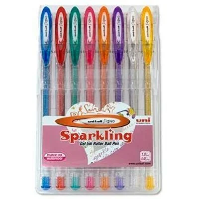 PACK Rotulador Uni Ball Signo Sparkling 8 uds
