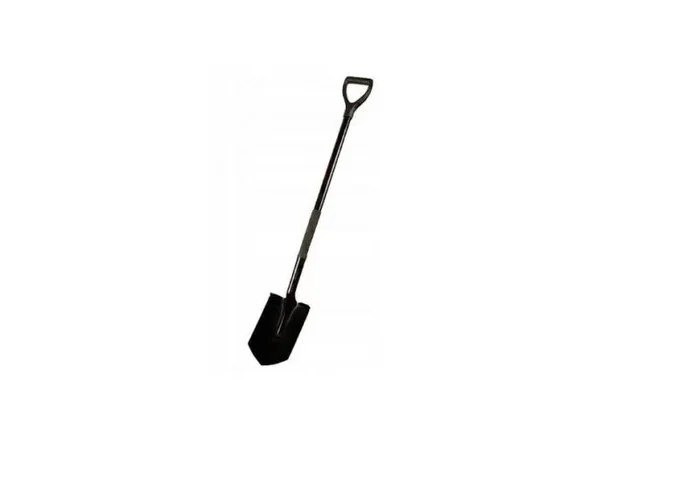 Pala puntiaguda con mango de metal 120 cm – Herramienta de jardín con agarre antideslizante y hoja de acero – Resistente