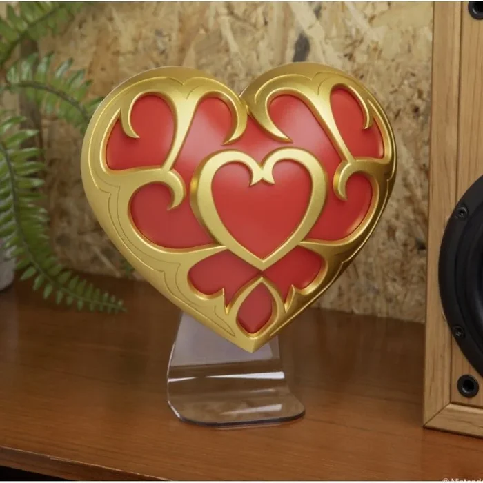 Paladone The Legend of Zelda Heart Container Light – Lámpara oficial de Nintendo para sala de juegos, 2 modos de luz, regalo de iluminación de estado de ánimo para jugadores