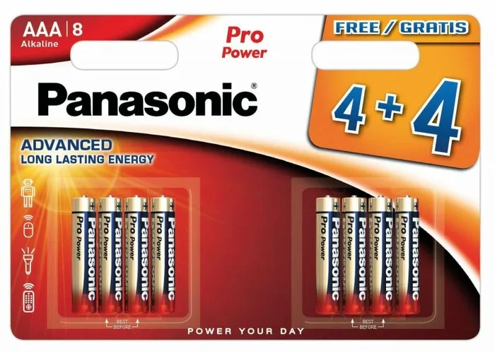 PANASONIC BRONZE PILA ALCALINA AAA LR03 BLISTER*8 MINIMA VENTA CAJA 12 UNIDADES