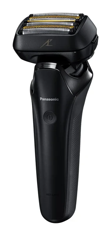 Panasonic ES-LS6A-K803 Afeitadora eléctrica Con 6 Cuchillas Para Uso En Seco y Húmedo Para Hombres, Inalámbrica, Sensor Receptivo Barba, Cuchillas De Acero Japonés, Cabezal MultiFlex 22D Negro Mate
