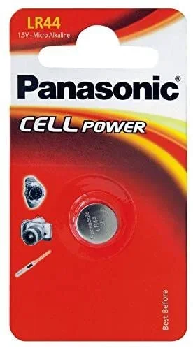Panasonic LR44 – Pilas (Alcalino, 1.5 V, 105 mAh)
