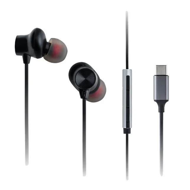 Panasonic RP-TCM225DEK auricular y casco Auriculares Alámbrico Dentro de oído Llamadas/Música USB Tipo C Negro