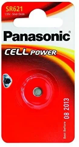 Panasonic SR-621 Single-Use Battery – Pilas (Single-Use Battery, 1,55 V, 23 mAh, 6,8 mm, 6,8 mm, 2,15 mm)