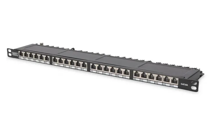 Panel Parcheo CAT6 24P 19in FTP NEGRO
