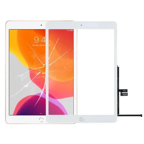 Panel Táctil con Botón de Inicio Apple iPad 10.2 y 10.2 Modelos A2197, A2198, A2270, A2428, A2429, A2430 (Blanco)