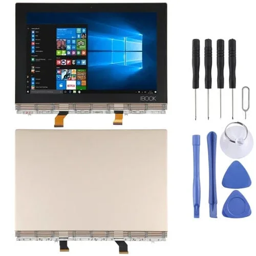 Pantalla Completa Lenovo Yoga Book Yb1-X91 Yb1-X91L Yb1-X91F con Marco (Oro)