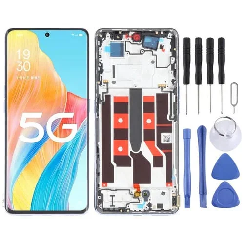 Pantalla Completa Oppo A1 Pro con Marco (Azul)