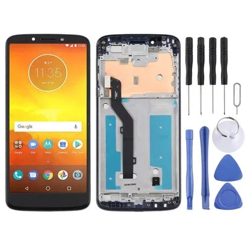 Pantalla Completa TFT Motorola Moto E5 Versión USA con Marco (Negro)