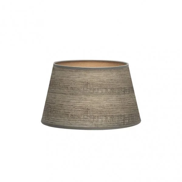 Pantalla salma e27 madera gris 30dx22dx17h conica abierta