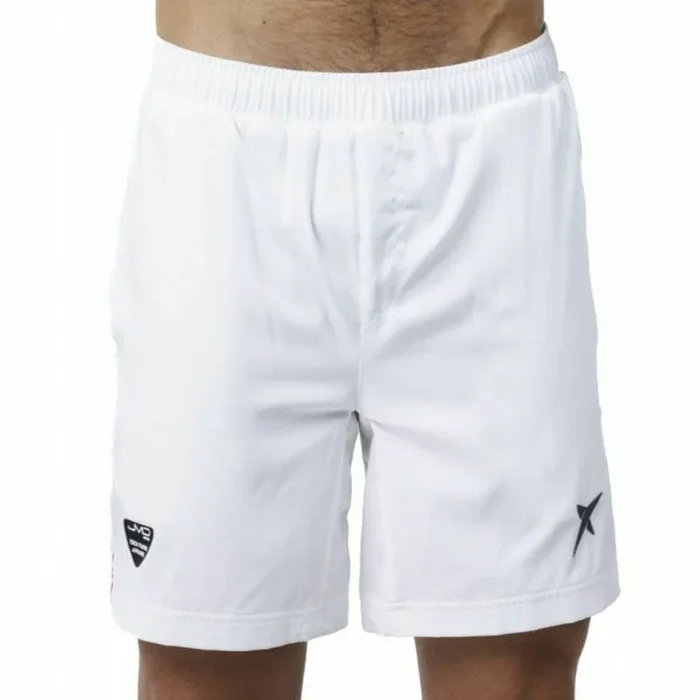 Pantalones Cortos Deportivos para Hombre Drop Shot Airam JMD Blanco L