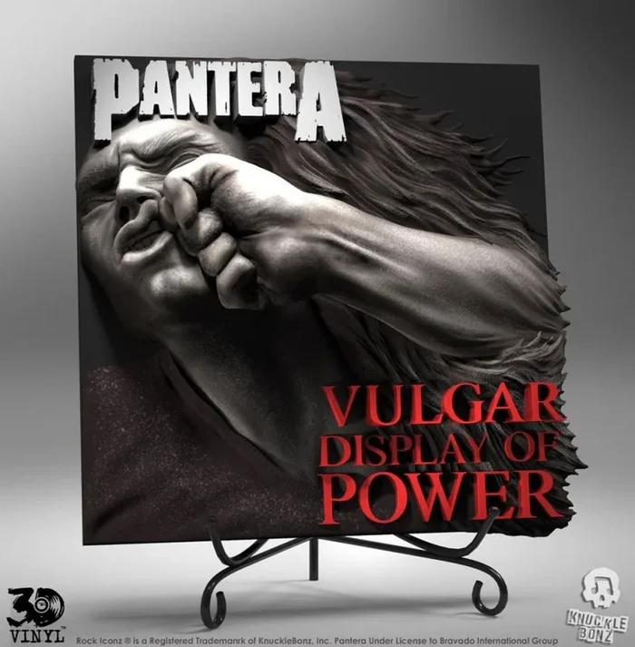 Pantera estatua 3d vinyl vulgar display of power 30 cm