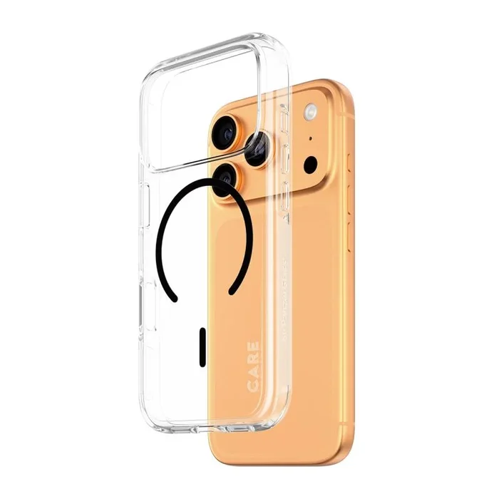 PanzerGlass CARE by ® Flagship Case Transparent Urban Explorer w. Black MagSafe iPhone 17 Pro funda para teléfono móvil Transparente
