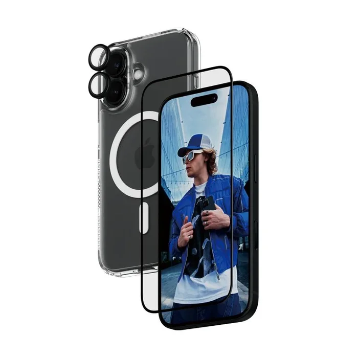 PanzerGlass PanzerGlass – Gafas de protección 3 en 1 para iPhone 16