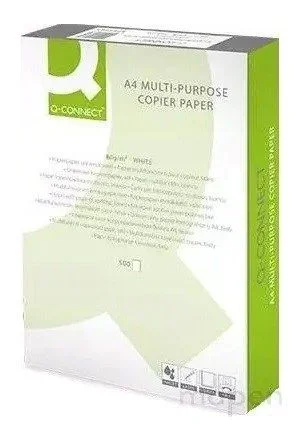 Papel fotocopiadora q-connect din a4 80 gramos paquete de 500 hojas