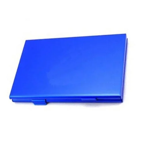 Paquete Organizador de Aleación de Aluminio para Almacenamiento de Tarjetas de Juego para Nintendo Switch (Azul)