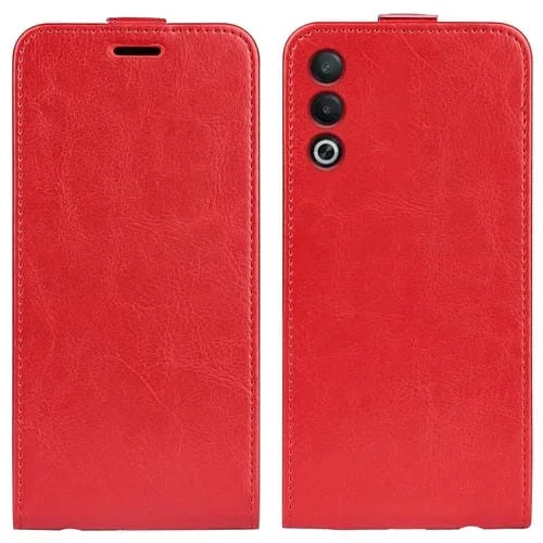 Para Oppo A3 Pro Global R64 Funda de Teléfono de Cuero con Tapa Vertical Única con Textura (Rojo)