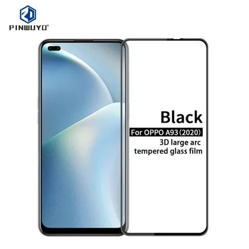 Para Oppo A93 (2020) Pinwuyo 9H 3D Curved Curved Pantalla Completa Película de Vidrio Templado a Prueba de Explosiones (Negro)