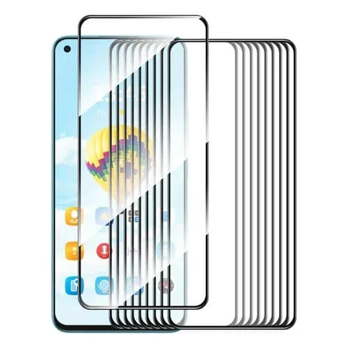 Para Oppo A96 4G 10 Piezas Enkay Película de Vidrio Templado con Pegamento Completo y Alto Contenido de Aluminio y Silicio