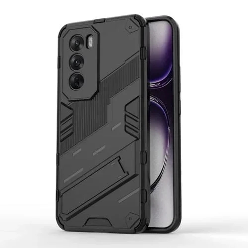Para Oppo Reno12 Global Punk Armor 2 En 1 PC + Funda para Teléfono TPU con Soporte (Negro)