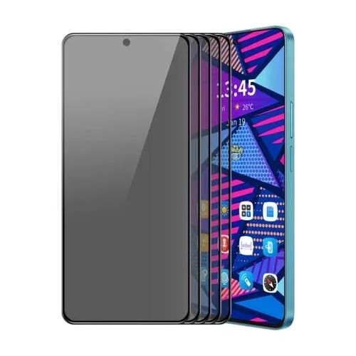 Para Redmi K70 / K70E / K70 Pro 5 Piezas Enkay Hat-Prince Película de Vidrio Templado con Pantalla de Seda Anti-Peeping de 28 Grados