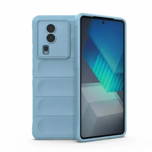 Para Vivo Iqoo Neo7 Magic Shield TPU + Estuche para Teléfono de Franela (Azul Claro)