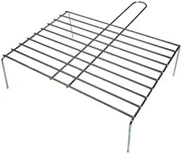Parrilla con patas para la barbacoa – Zinc – 50×38 cm