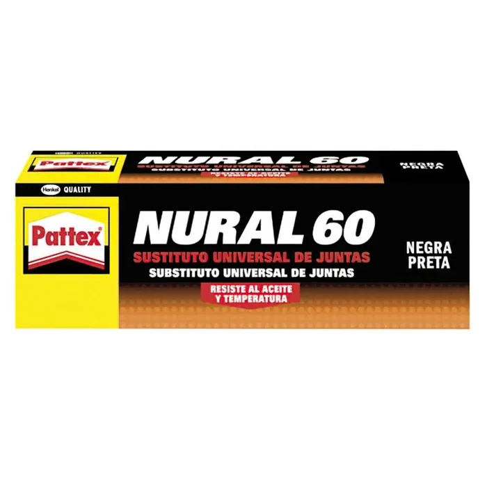 Pattex Nural 60 Sustituto universal de juntas, sellador de juntas para automoción e industria, silicona selladora para juntas de culata, cajas de cambio y más, 1 x 40 ml