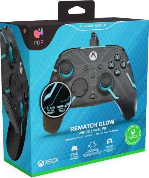Pdp rematch wired controller titan steel (xbone)