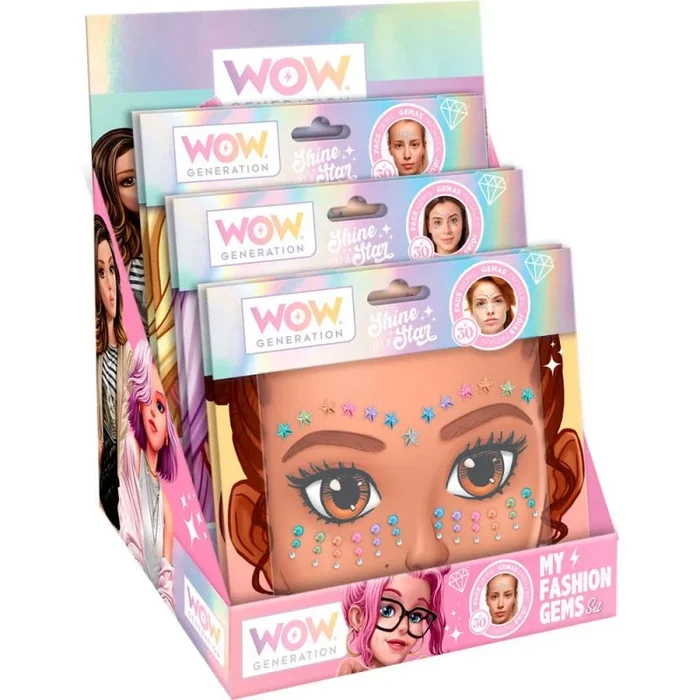 Pegatinas faciales wow generation surtido 24 unidades