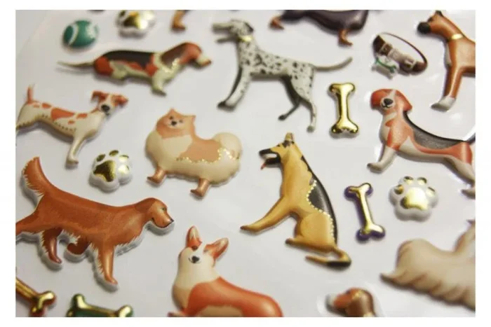 Pegatinas tweeny foamy perros