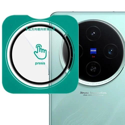 Película de Lente de Cámara Trasera Vidrio Imak HD para Vivo X100S Versión Posicionamiento Automático