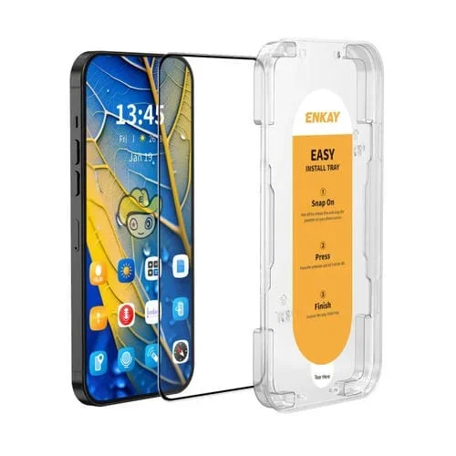 Película de Vidrio Completa Enkay para Motorola Moto G54 con Silicona y Alúmina