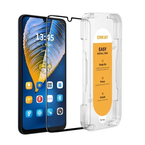 Película de Vidrio para Honor X7 / X7A Enkay Completa Silicona Alúmina