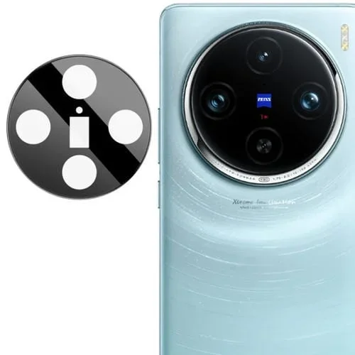 Película de Vidrio para Lente de Cámara Trasera Vivo X100 Pro 5G Imak (Negra)