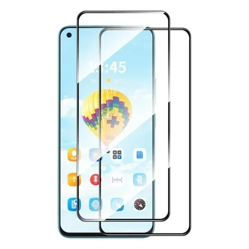 Película de Vidrio Templado 2 Piezas Enkay para OnePlus Nord N20 con Pegamento Completo (Aluminio y Silicio)