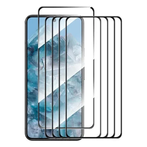 Película de Vidrio Templado 5 Piezas Enkay Hat-Prince para Google Pixel 8 Pro con Pegamento Completo (Aluminio y Silicio)
