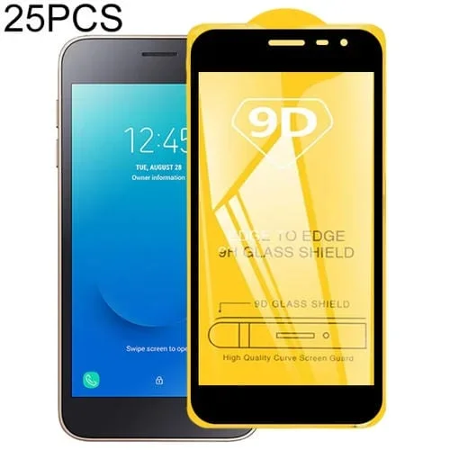 Película de Vidrio Templado 9D para Galaxy J2 Core con Pegamento Completo (25 PCs)