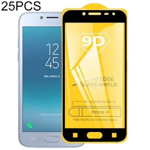 Película de Vidrio Templado 9D para Galaxy J2 Pro (2018) Pantalla Completa con Pegamento (25 PCs)