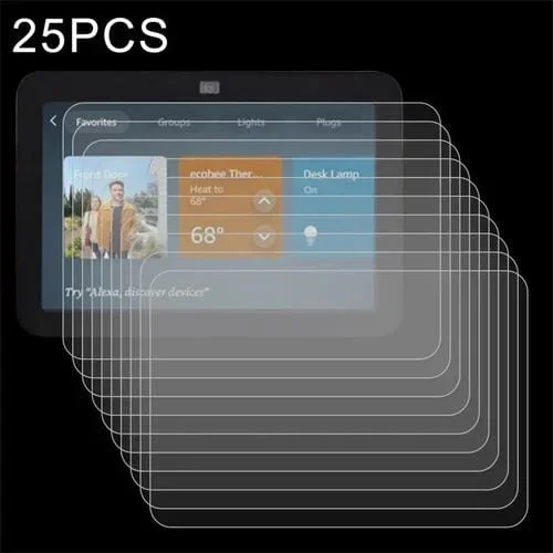 Película de Vidrio Templado Amazon Echo Show 8 2023 9H 0,3mm a Prueba de Explosiones (25 Piezas)