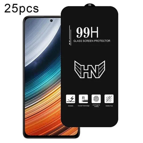 Película de Vidrio Templado de Pantalla Completa de Arco Grande de Aluminio Alto para Redmi K40S, 25 Piezas