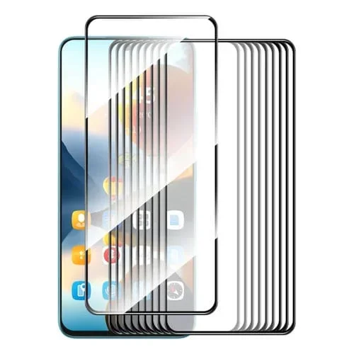 Película de Vidrio Templado Enkay para Tecno Camon 19 Neo 10 Uds con Pegamento Completo (2022)